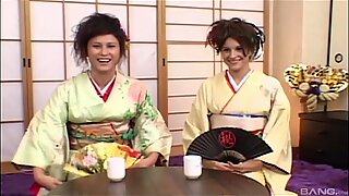 Hot group sex with naughty Japanese babes Sakura Scott & Sayuri