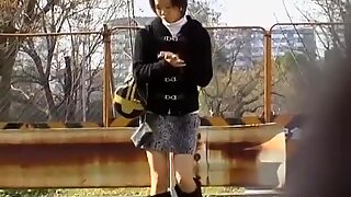 Kinky sharking video showing a lovely Japanese girl