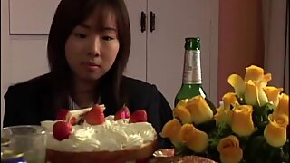 Japonky dívka oslavit sexem